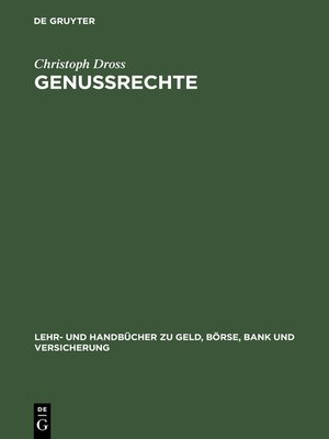 cover image of Genussrechte